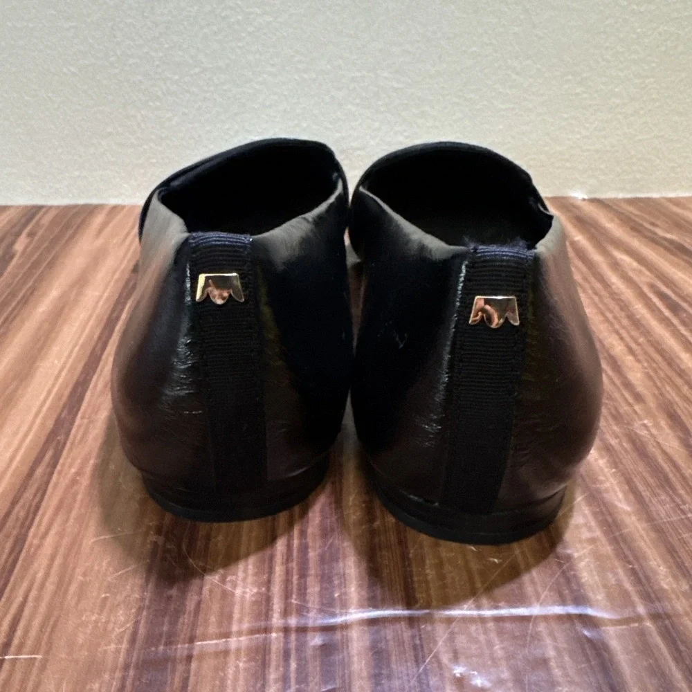 Birdies Sparrow Loafer Size 7.5 Black Licorice Suede‎ Point Toe - Picture 8 of 9